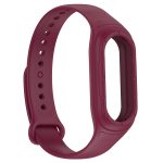 For Xiaomi Mi Band 8 Integrated Silicone Replacement Watch Band(Wine Red) - Image 4