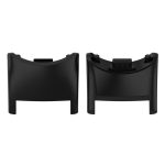 For Xiaomi Mi Band 8 1 Pair PC Plastic Watch Band Connector(Black)