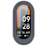 For Xiaomi Mi Band 8 Pure Color Silicone Watch Protective Case(Grey)