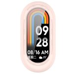For Xiaomi Mi Band 8 Pure Color Silicone Watch Protective Case(Pink)
