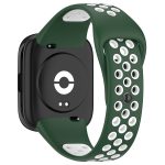 Xiaomi For Redmi Watch 3 Lite / Watch 3 Active Two Color Silicone Watch Band (ΠΡΑΣΙΝΟ +ΑΣΠΡΟ ) - Image 2