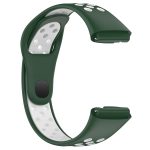 Xiaomi For Redmi Watch 3 Lite / Watch 3 Active Two Color Silicone Watch Band (ΠΡΑΣΙΝΟ +ΑΣΠΡΟ ) - Image 4