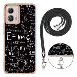 Για Motorola Moto G53 / G13 / G23 επιμεταλλωμένη θήκη τηλεφώνου IMD διπλής όψης με κορδόνι - Image 3