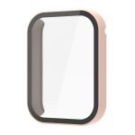 For Xiaomi Mi Band 8 Pro PC + Tempered Film Integrated Watch Protective Case(Pink)