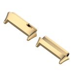 For Redmi Watch 3 Lite / Watch 3 Active 1 Pair Metal Watch Band Connector(Gold)