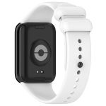 For Xiaomi Mi Band 8 Pro Solid Color Black Buckle Silicone Watch Band(White) - Image 2
