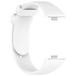 For Xiaomi Mi Band 8 Pro Solid Color Black Buckle Silicone Watch Band(White) - Image 4