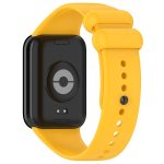 For Xiaomi Mi Band 8 Pro Solid Color Black Buckle Silicone Watch Band(Yellow) - Image 2