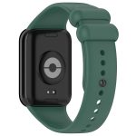 For Xiaomi Mi Band 8 Pro Solid Color Black Buckle Silicone Watch Band(Dark Green) - Image 2