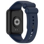 For Xiaomi Mi Band 8 Pro Solid Color Black Buckle Silicone Watch Band(Midnight Blue) - Image 2