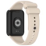 For Xiaomi Mi Band 8 Pro Solid Color Black Buckle Silicone Watch Band(Starlight Color) - Image 2