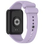 For Xiaomi Mi Band 8 Pro Solid Color Black Buckle Silicone Watch Band(Purple) - Image 2