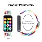 For Xiaomi Mi Band 8 Pro 18mm Buckle Nylon Braided Watch Band(Black) - Image 3