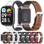 For Redmi Watch 3 Lite / Watch 3 Active Mijobs TPU Leather Watch Band(Red Black) - Image 2