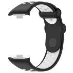For Redmi Watch 4 Two Color Silicone Sports Watch Band(Black White) - Image 5