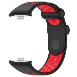 For Redmi Watch 4 Two Color Silicone Sports Watch Band(Black Red) - Image 5