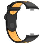 For Redmi Watch 4 Two Color Silicone Sports Watch Band(Black Yellow) - Image 3