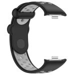 For Redmi Watch 4 Two Color Silicone Sports Watch Band(Black Grey) - Image 3