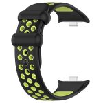 For Redmi Watch 4 Two Color Silicone Sports Watch Band(Black Lime) - Image 2
