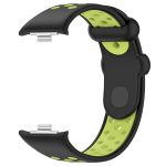 For Redmi Watch 4 Two Color Silicone Sports Watch Band(Black Lime) - Image 5