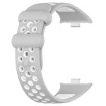 For Redmi Watch 4 Two Color Silicone Sports Watch Band(Grey White) - Image 2