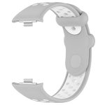 For Redmi Watch 4 Two Color Silicone Sports Watch Band(Grey White) - Image 5