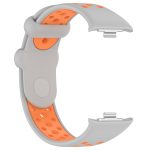 For Redmi Watch 4 Two Color Silicone Sports Watch Band(Grey Orange) - Image 3