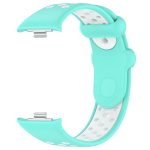 For Redmi Watch 4 Two Color Silicone Sports Watch Band(Teal White) - Image 5