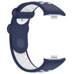For Redmi Watch 4 Two Color Silicone Sports Watch Band(Midnight Blue White) - Image 3