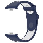 For Redmi Watch 4 Two Color Silicone Sports Watch Band(Midnight Blue White) - Image 5