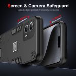 For Motorola Moto G53 2 in 1 Shockproof Phone Case(Black) - Image 2