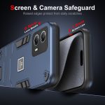 For Motorola Moto G53 2 in 1 Shockproof Phone Case(Blue) - Image 2