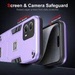 For Motorola Moto G53 2 in 1 Shockproof Phone Case(Purple) - Image 2