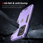 For Motorola Moto G53 2 in 1 Shockproof Phone Case(Purple) - Image 3