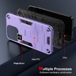 For Motorola Moto G53 2 in 1 Shockproof Phone Case(Purple) - Image 5