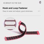 For Samsung Galaxy Watch 42mm Nylon Braided Watch Band    (ΡΟΖ ΣΚΟΥΡΟ ) - Image 5