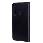 Business Style Oil Wax Texture Οριζόντια δερμάτινη θήκη για Samsung Galaxy A9 (2018) / A9s, με θήκη & υποδοχές για κάρτες & πορτοφόλι c(Μαύρο) - Image 3