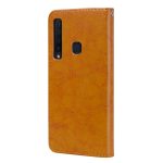Business Style Oil Wax Texture Οριζόντια δερμάτινη θήκη για Samsung Galaxy A9 (2018) / A9s, με θήκη & υποδοχές για κάρτες & πορτοφόλι c(Καφέ) - Image 3