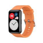 For Huawei Watch Fit TIA-B09 Silicone Watch Band(orange)