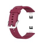 For Huawei Watch Fit TIA-B09 Silicone Watch Band(wine red) - Image 2