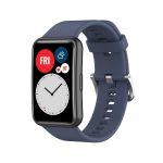For Huawei Watch Fit TIA-B09 Silicone Watch Band(blue gray)