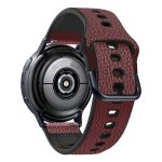 For Huawei Watch GT Runner / Watch GT 3 46mm TPU +Lychee Pattern Leather Watch Band(Dark Brown) - Image 2