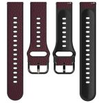 For Huawei Watch GT Runner / Watch GT 3 46mm TPU +Lychee Pattern Leather Watch Band(Dark Brown) - Image 3