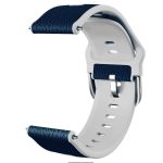 Για Huawei Watch GT Runner / Watch GT 3 46mm   Για Huawei Watch GT 3 42mm / Watch GT 2 42mm TPU +Lychee Pattern Δερμάτινο λουράκι ρολογιού (Μπλε)
