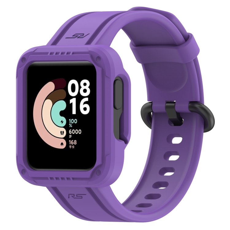 SYA001853902H For Xiaomi Redmi Watch 2 Lite Silicone Solid Color Watch Band(Purple) - Image 1