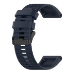 For Garmin Fenix 7X 26mm Horizontal Texture Silicone Watch Band with Removal Tool(Navy Blue) - Image 5