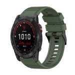 All Categories »  Smart Wear »  Garmin Watch »  Watch Bands For Garmin Fenix 7X 26mm Horizontal Texture Silicone Watch Band with Removal Tool(Army Green)