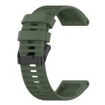 All Categories »  Smart Wear »  Garmin Watch »  Watch Bands For Garmin Fenix 7X 26mm Horizontal Texture Silicone Watch Band with Removal Tool(Army Green) - Image 5