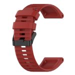 For Garmin Fenix 7X 26mm Horizontal Texture Silicone Watch Band with Removal Tool(Red) - Image 5