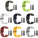 For Garmin Fenix 7X 26mm Horizontal Texture Silicone Watch Band with Removal Tool(Navy Blue) - Image 3